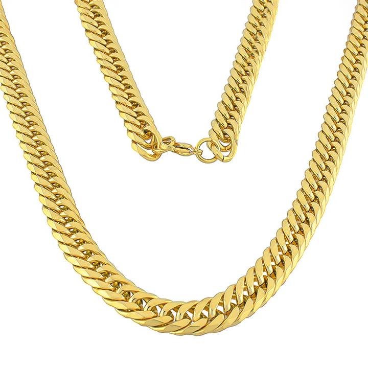 زنجیر استیل اسپرت کارتیر طلایی مردانه کد R1113-2